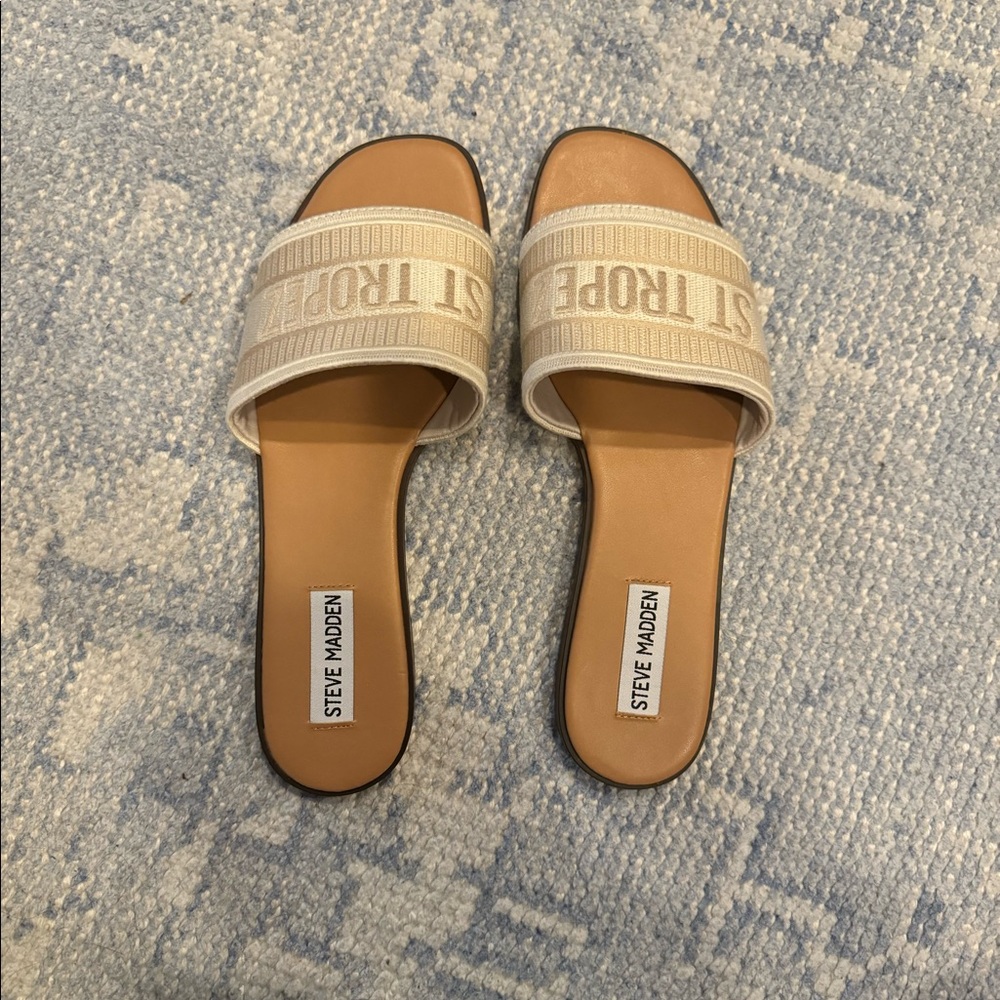 NWT Steve Madden Knox St Tropez slides size 8.5